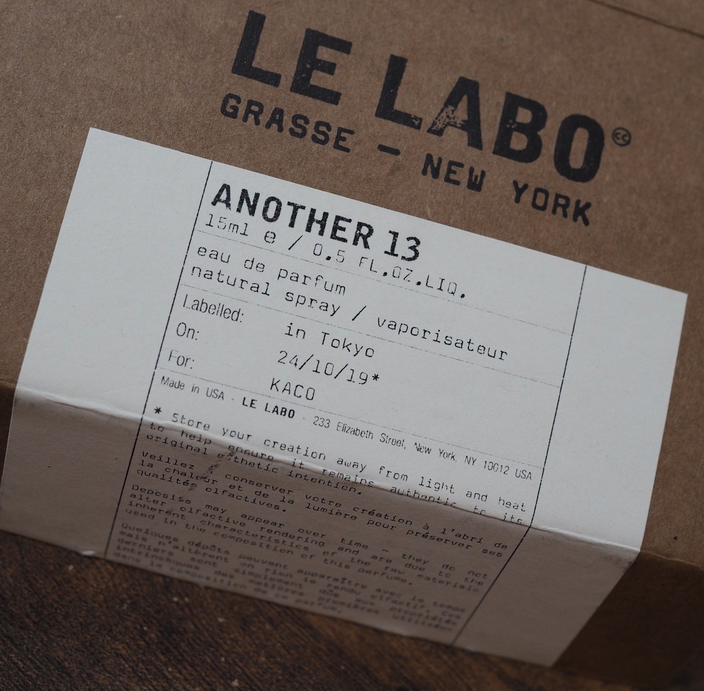ANOTHER 13 eau de parfum/LE LABO/香水(メンズ)を使ったクチコミ(2枚目)