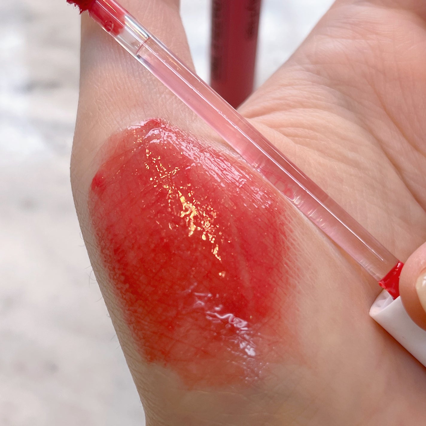 ノンスティッキーダズルティント/unleashia/リップティントを使ったクチコミ(7枚目)