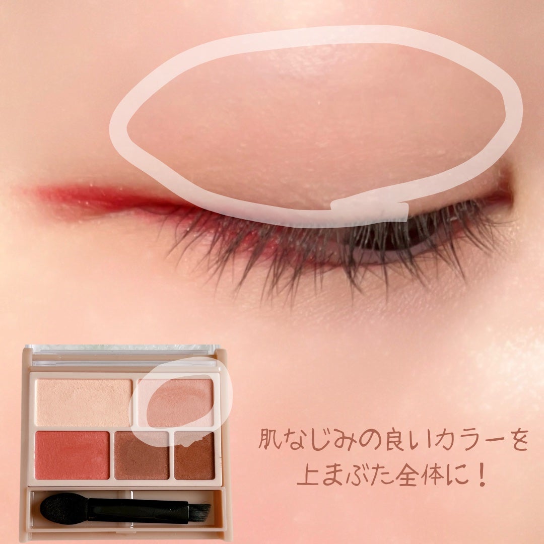 パーフェクトマルチアイズ/キャンメイク/アイシャドウパレットを使ったクチコミ(5枚目)