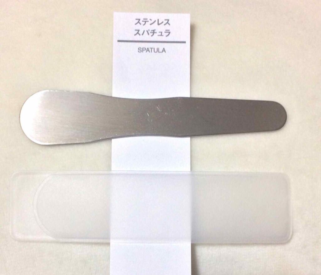 無印良品 ステンレススパチュラのクチコミ「🥄無印良品  ステンレススパチュラ
🥄290円（税込）←!!!!!
🥄8.5cm・ケース付

.....」（1枚目）