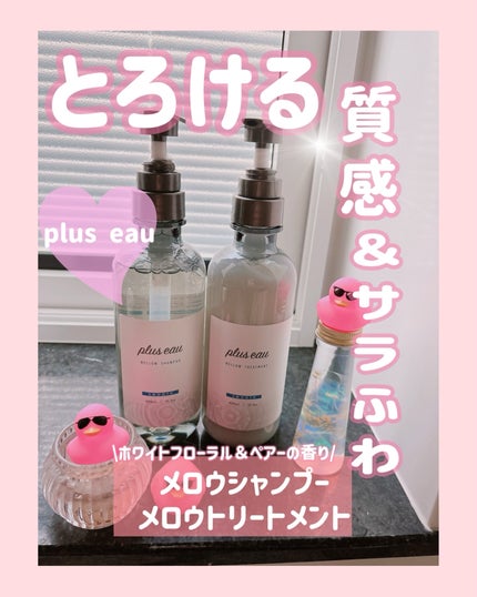 メロウシャンプー/メロウトリートメント/plus eau/市販シャンプーを使ったクチコミ(1枚目)