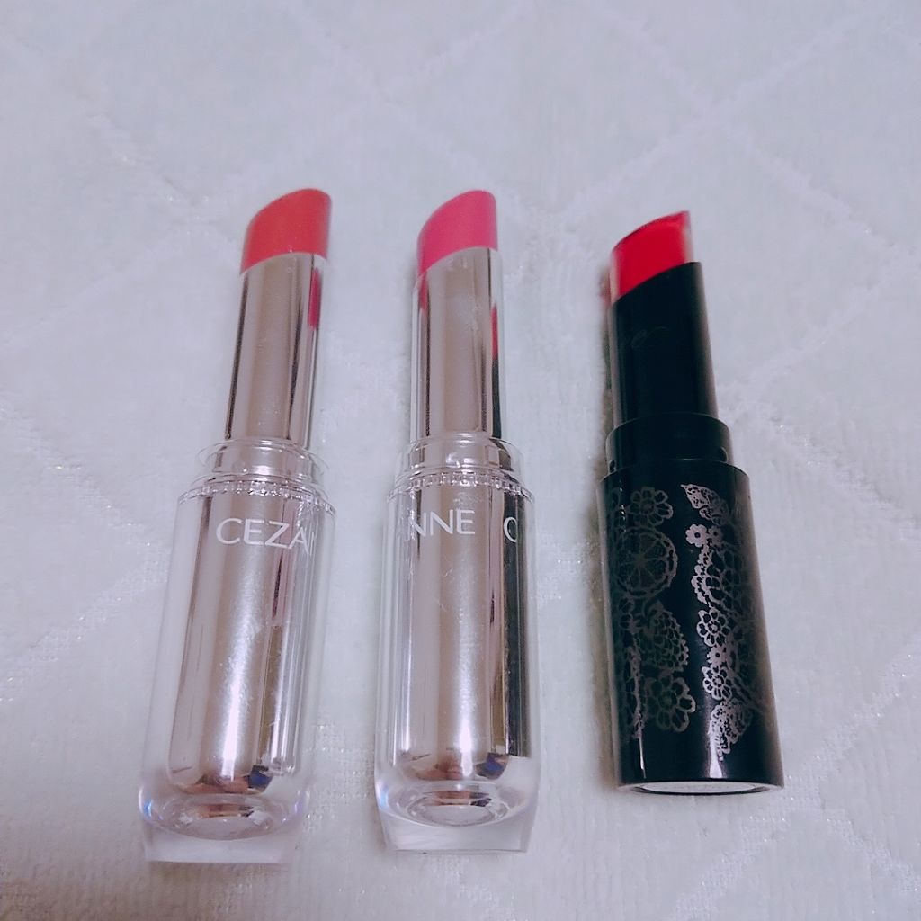 ラスティンググロスリップ/CEZANNE/口紅を使ったクチコミ（1枚目）