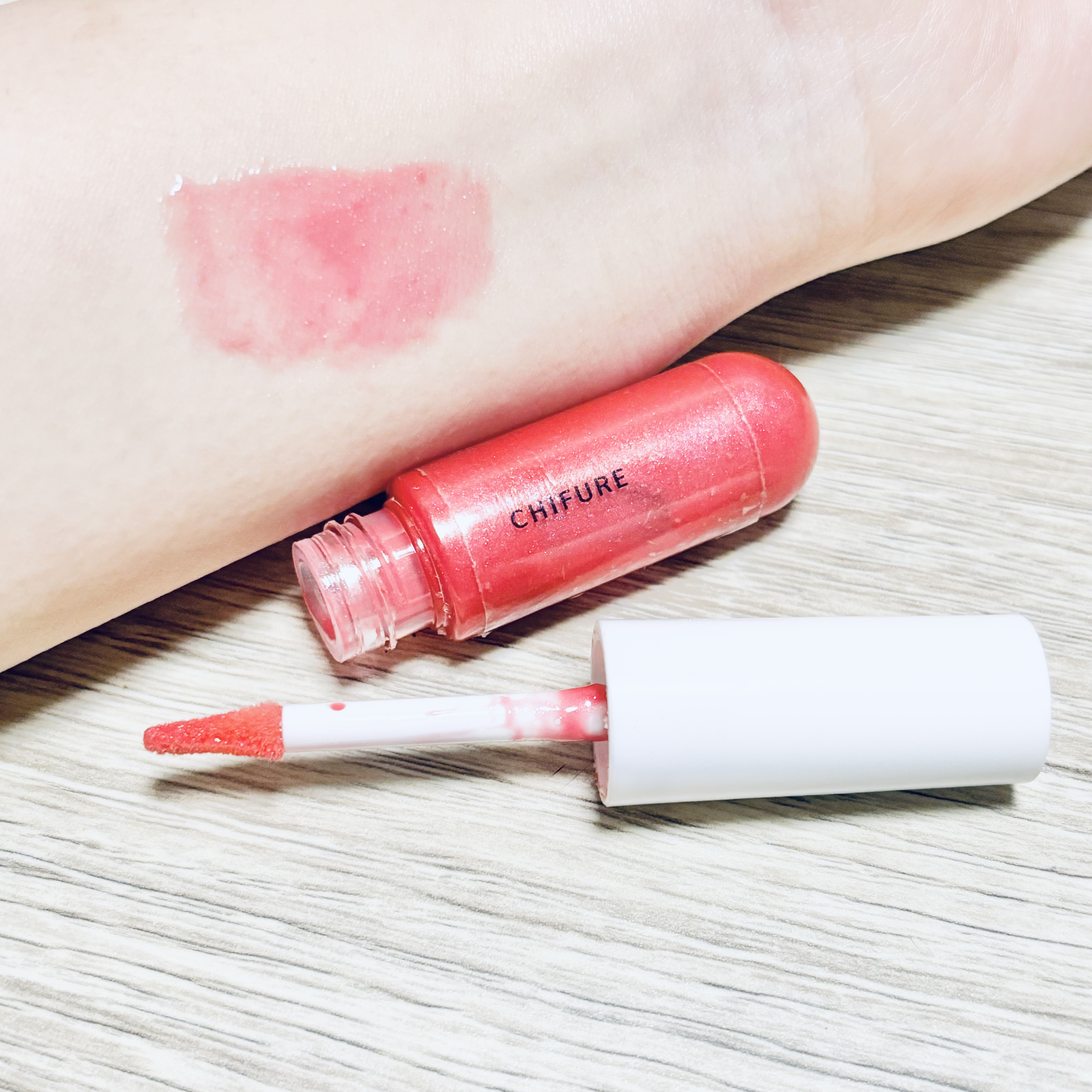 リップ ジェル 213 ローズ系パール/ちふれ/リップグロスを使ったクチコミ（1枚目）