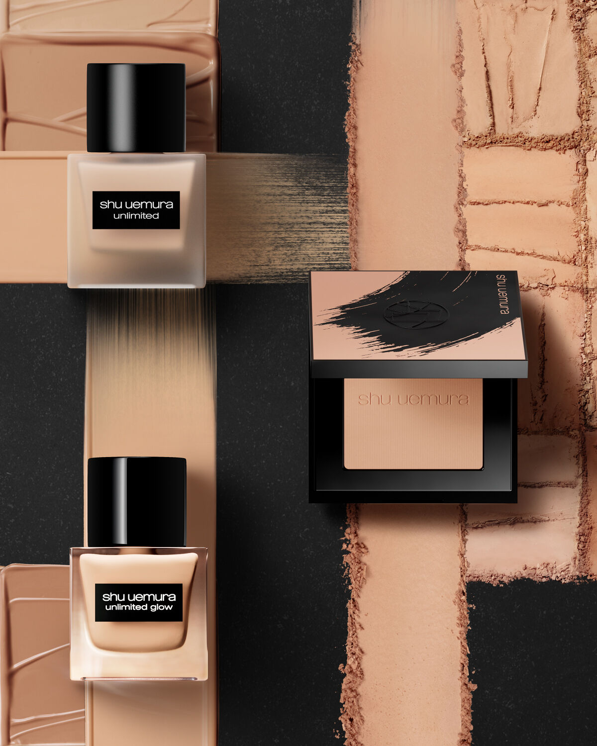 shu uemura リキッドファンデ＋パウダー セット Shu Uemura リキッドファンデーション サンプルセット - 1ml x 3