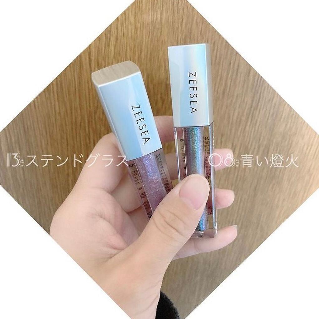 ダイヤモンドシリーズ 星空リキッドアイシャドウ/ZEESEA/リキッドアイシャドウを使ったクチコミ(2枚目)