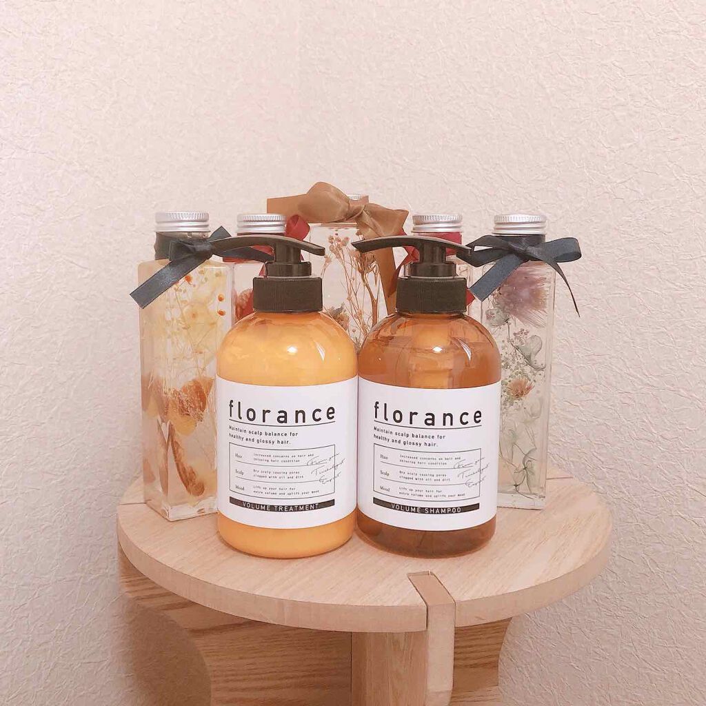 ボリュームシャンプー／ボリュームトリートメント トリートメント 400g/florance/市販シャンプーを使ったクチコミ（1枚目）