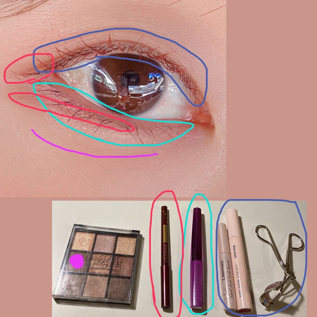 ジェルアイライナー/CEZANNE/ジェルアイライナーを使ったクチコミ(3枚目)