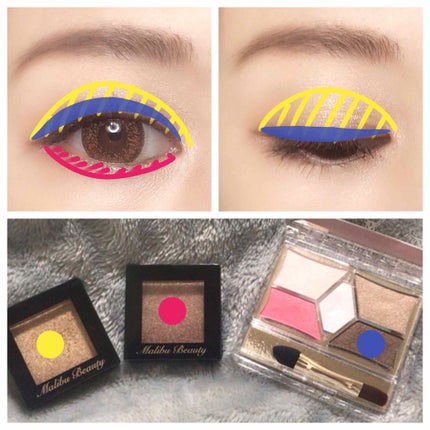 シングルアイシャドウ/マリブビューティー/単色アイシャドウを使ったクチコミ(2枚目)