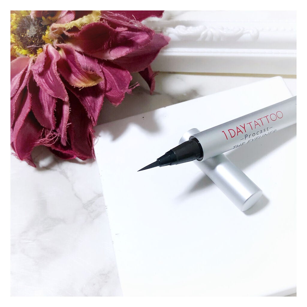 1DAY TATTOO プロキャスト ザ・アイライナー/K-パレット/リキッドアイライナーを使ったクチコミ(4枚目)