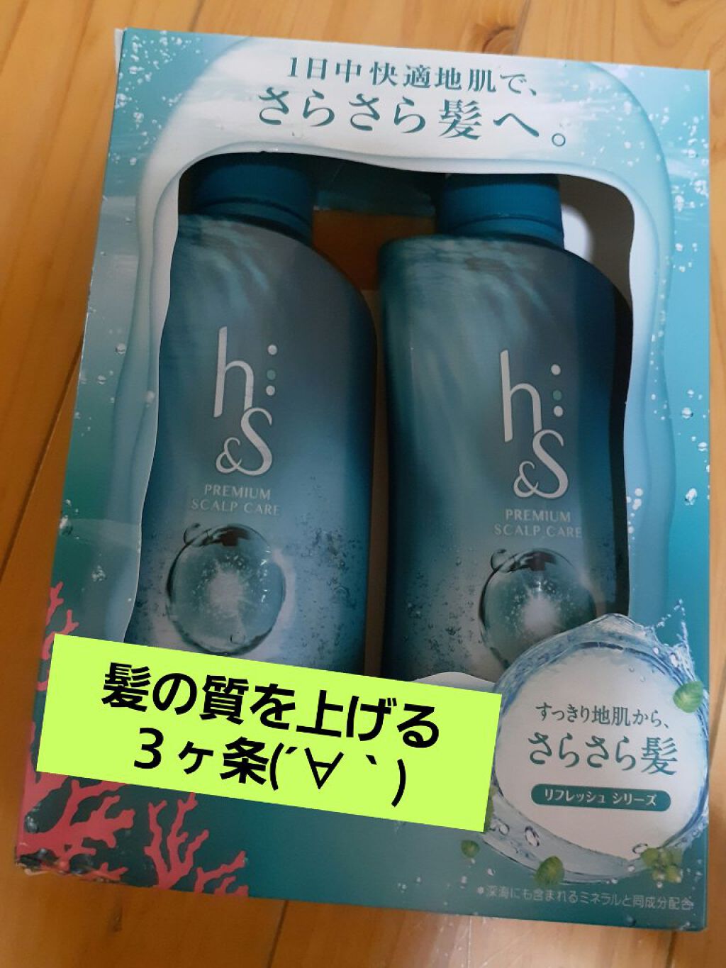 H&s リフレッシュシリーズ 地肌と髪のシャンプー/コンディショナー
