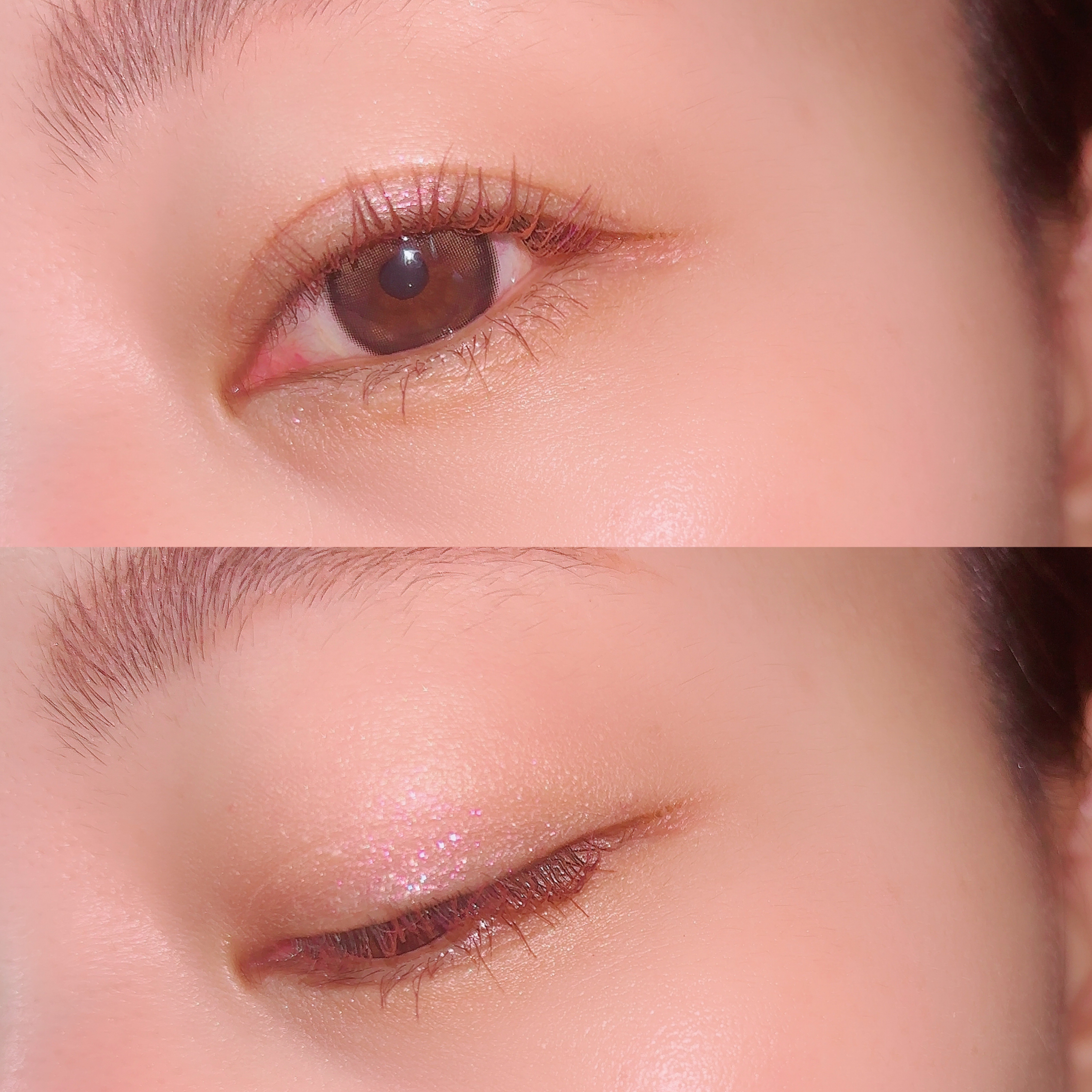 オンブルクルールソロ #104 Sunkissed Coral/クレ・ド・ポー ボーテ/単色アイシャドウを使ったクチコミ（3枚目）