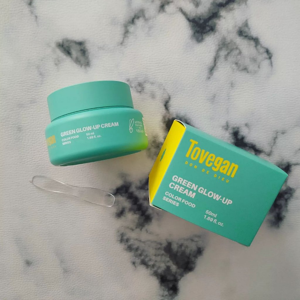 カラーフードシリーズグリーングロウアップクリーム/Tovegan/フェイスクリームを使ったクチコミ（1枚目）