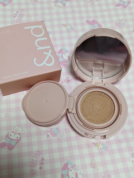 アンドバイロムアンド メロウマットクッション BE01 ピュア/&nd by rom&nd/クッションファンデーションを使ったクチコミ(3枚目)