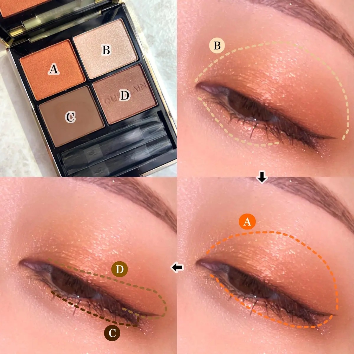 オンブル ジェ 910 アンドレスド ブラウン/GUERLAIN/アイシャドウパレットを使ったクチコミ（2枚目）