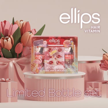 和テイストのパッケージが可愛い赤のellips❤

『LADY SHINY ～スウィートフローラルブーケの香り～』 
赤色のellipsはピンクブロッサムエキス配合(保湿) 髪を補修して質感を整えてくれ