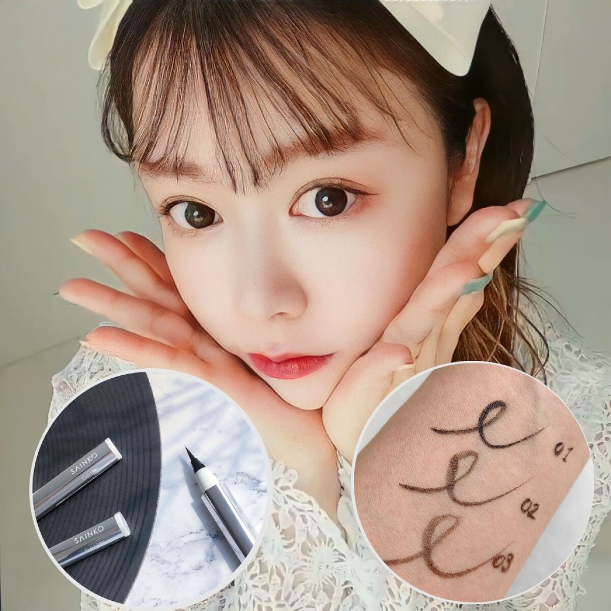 ベルベットリキッドアイライナー #01 Tokoyo/SAINKO/リキッドアイライナーを使ったクチコミ（1枚目）