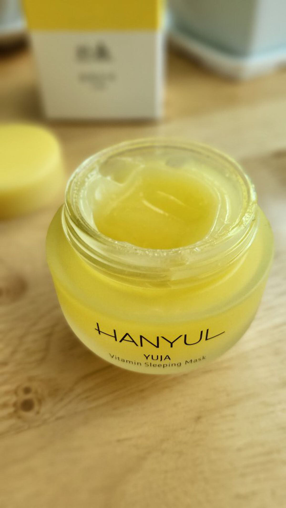 月光ゆず睡眠パック/HANYUL(ハンユル)/フェイスクリームを使ったクチコミ（3枚目）