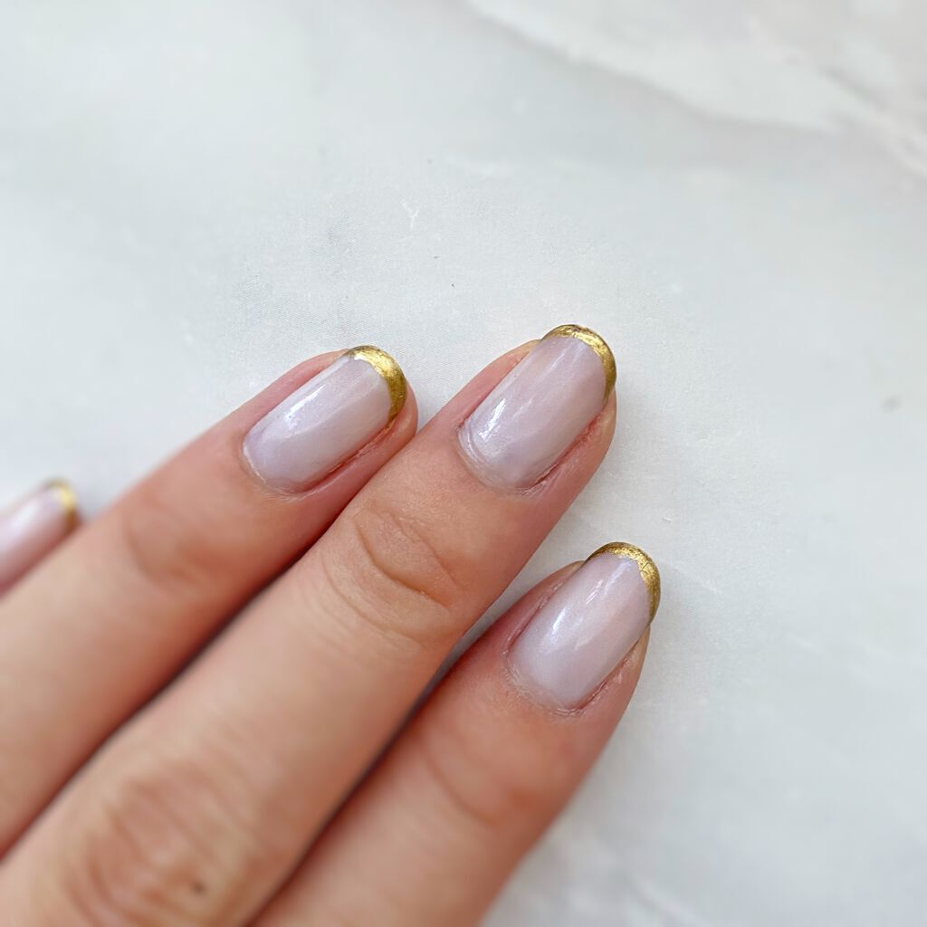 ガラスドロップジェルコート/MAJOLICA MAJORCA/ネイルトップコートを使ったクチコミ(5枚目)