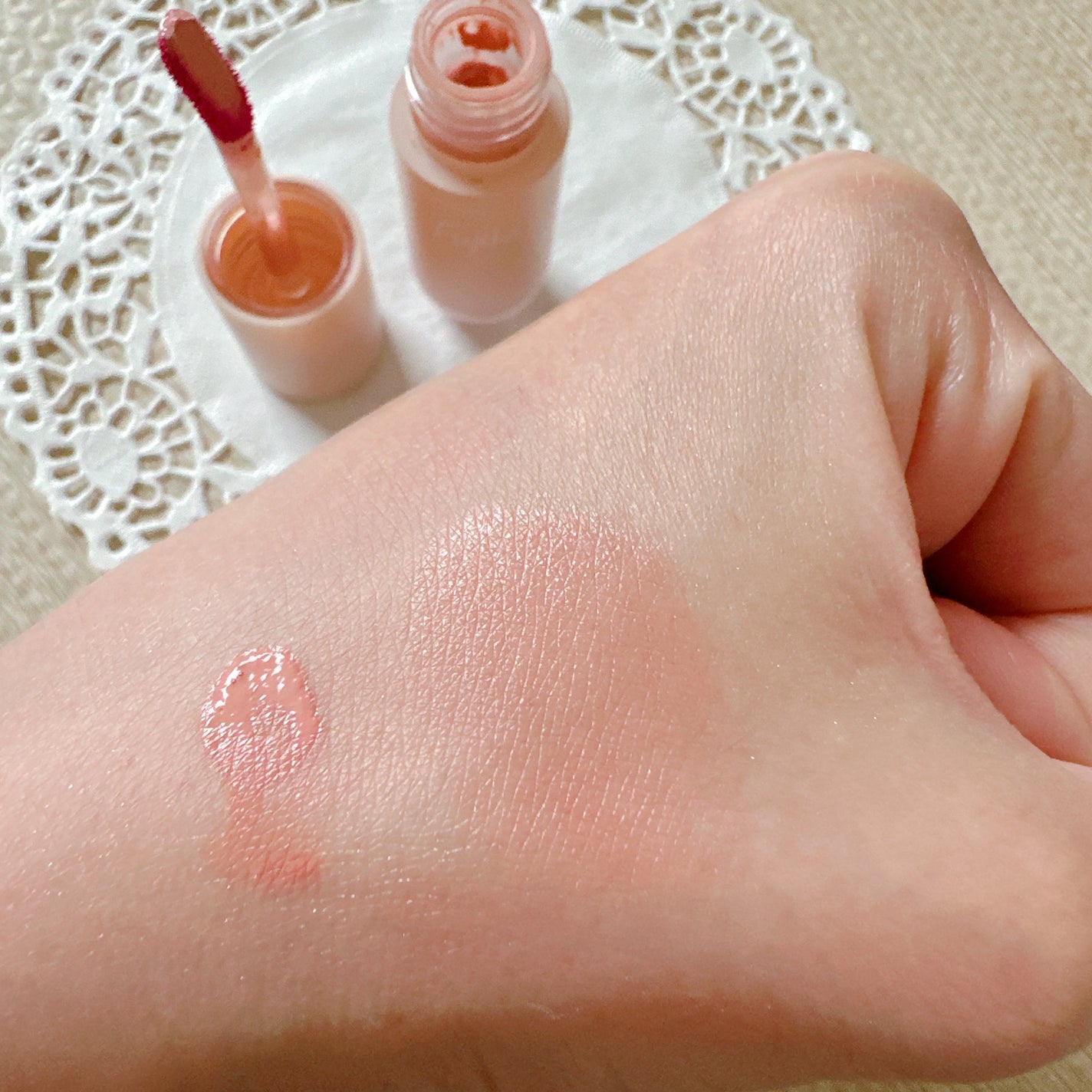 ⽔彩チーク/Fujiko/リキッドチークを使ったクチコミ(5枚目)