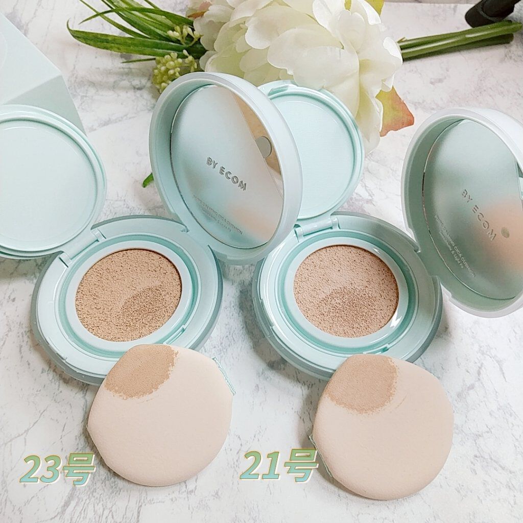ピュアカーミングシカ クッションファンデーション/BY ECOM/クッションファンデーションを使ったクチコミ（3枚目）
