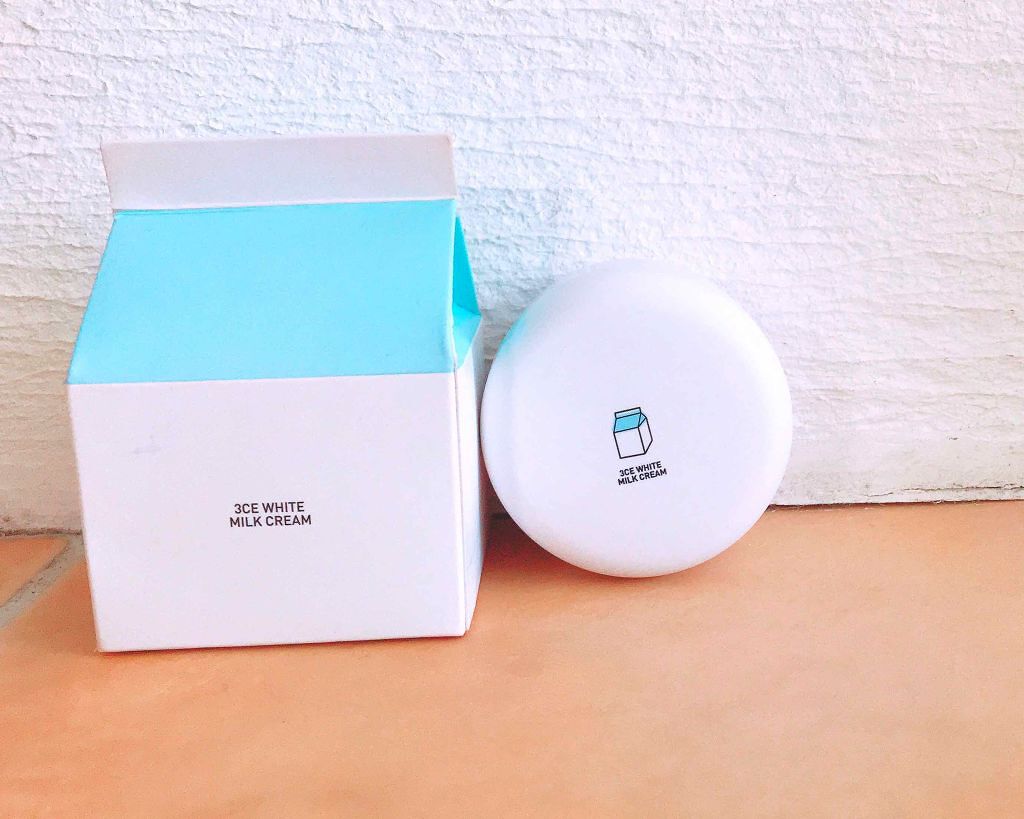 WHITE MILK CREAM/3CE/フェイスクリームを使ったクチコミ（1枚目）