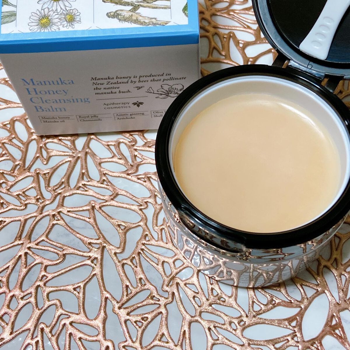 マヌカハニー クレンジングバーム/アピセラピーコスメティクス/クレンジングバームを使ったクチコミ（3枚目）