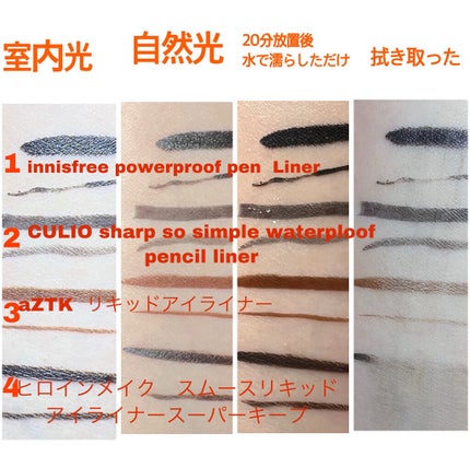 パワープルーフ ペン ライナー/innisfree/リキッドアイライナーを使ったクチコミ(2枚目)