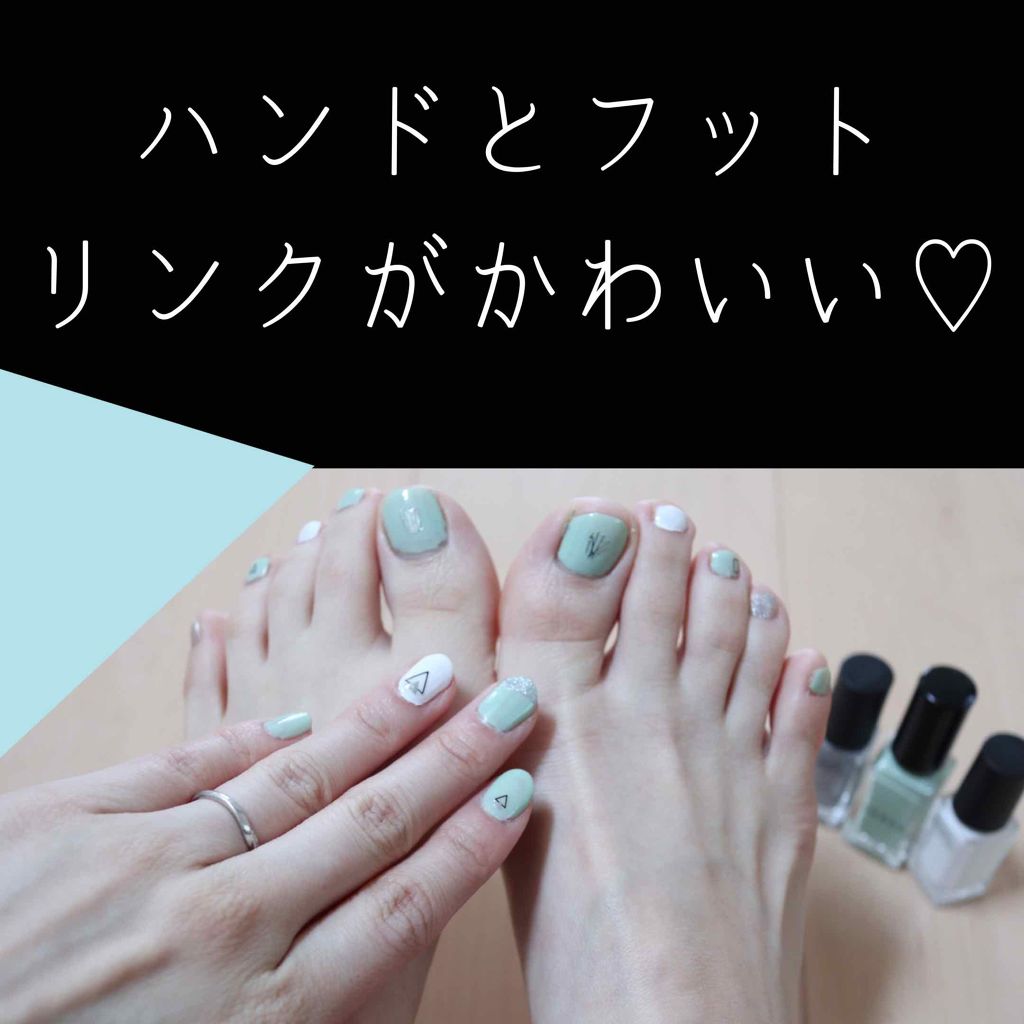 ネイルポリッシュ Threeを使った口コミ 手足同じカラー 似ているデザインのシールで By 札幌さか子 混合肌 30代後半 Lips