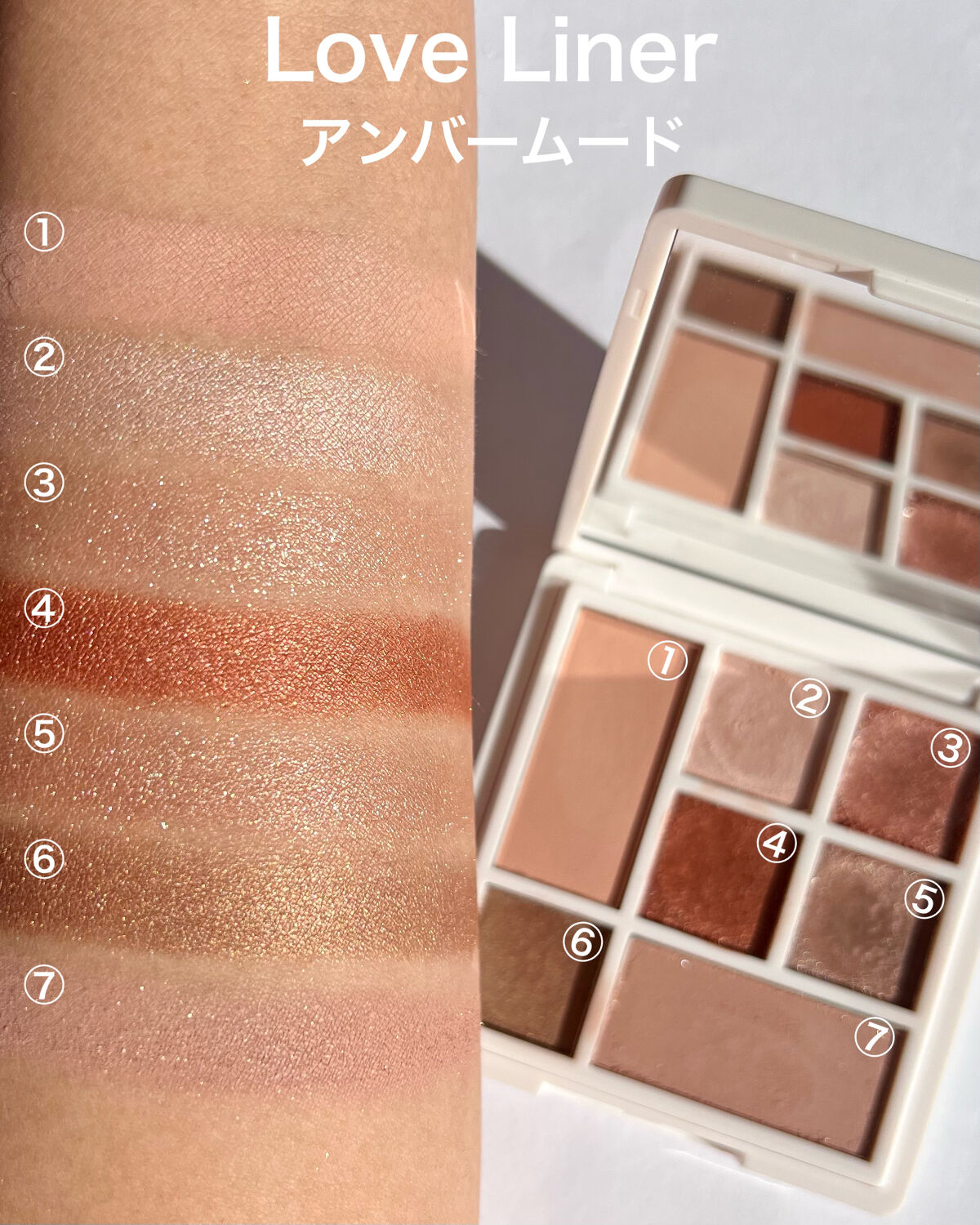 ラブ・ライナー　アイカラーパレット　ロマンティックブルームコレクション＜アイシャドウ＞/ラブ・ライナー/アイシャドウパレットを使ったクチコミ（3枚目）