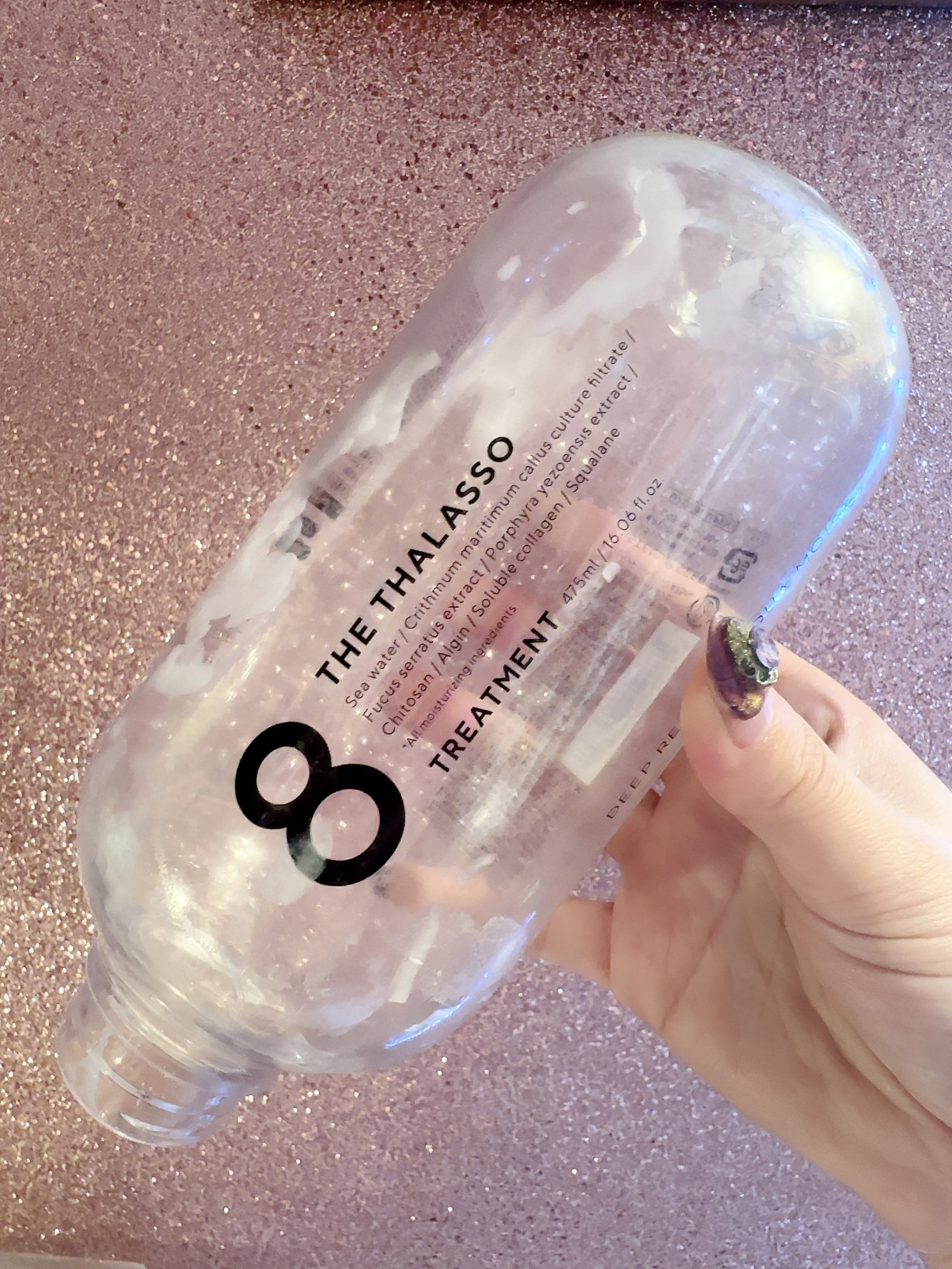 [旧商品]クレンジングリペア＆モイスト 美容液シャンプー／ディープリペア＆アクアモイスト 美容液トリートメント トリートメント/エイトザタラソ/市販シャンプーを使ったクチコミ（3枚目）