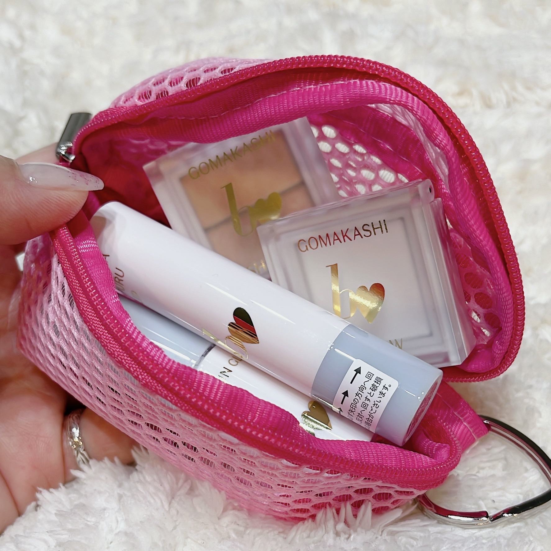 b idol×PLAZA メッシュポーチ/b idol/その他化粧小物を使ったクチコミ（2枚目）