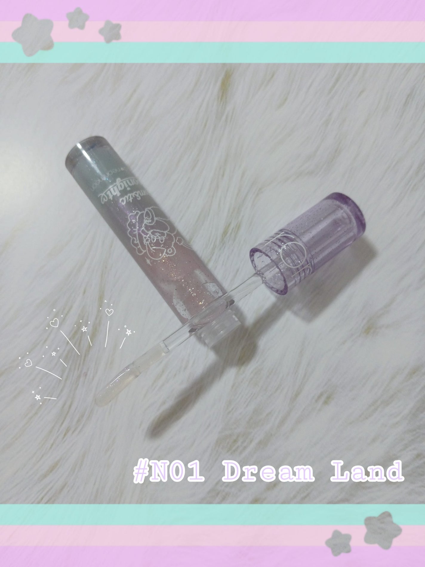 ネオンムーン グラスティングウォーターグロス/rom&nd/リップグロスを使ったクチコミ(2枚目)