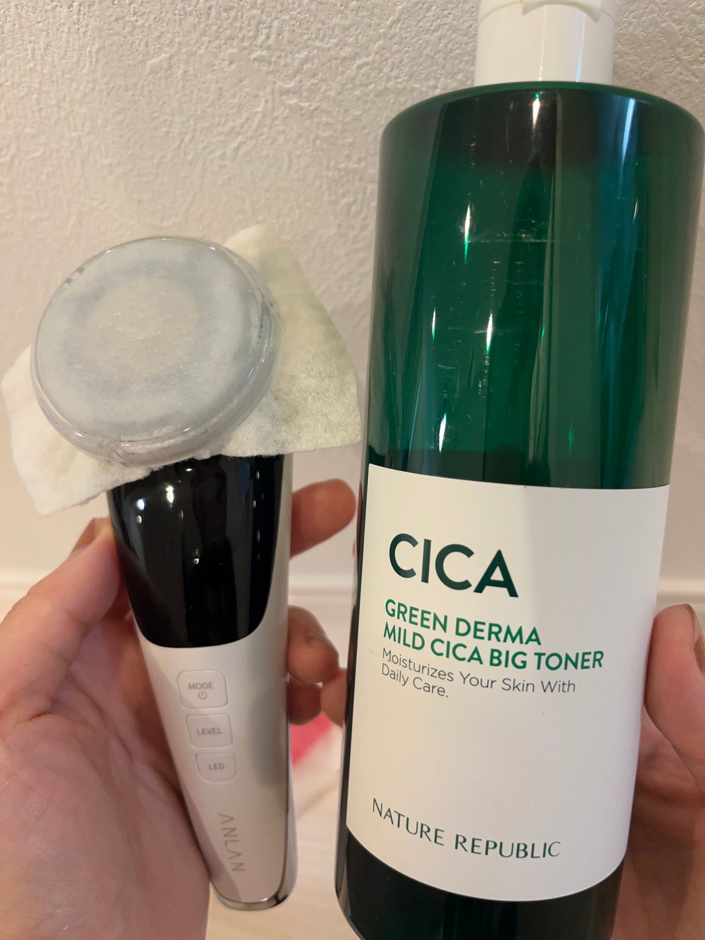 candy3ks on LIPS 「⚪️ANLAN多機能温冷美顔器 ⚪️アコレ ナチュラルパフ【田..」(2枚目)