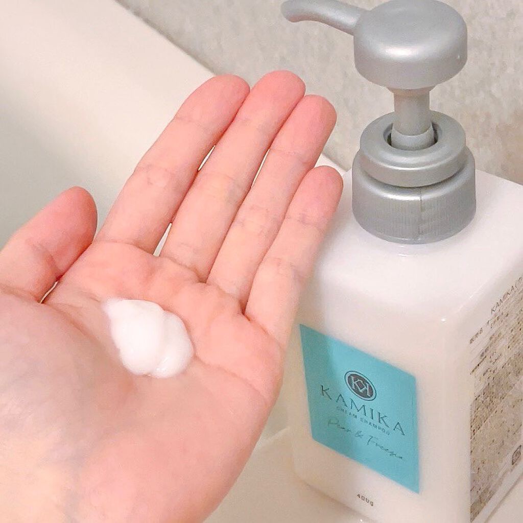 黒髪クリームシャンプー/KAMIKA/シャンプー・コンディショナーを使ったクチコミ(4枚目)