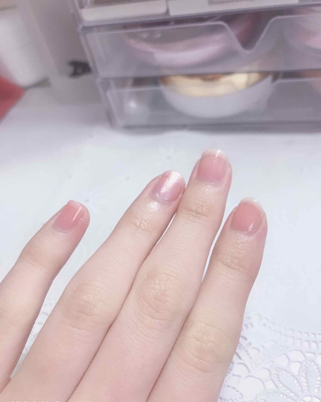 AC クイックドライベース＆ハードナー/AC MAKEUP/ネイルベースコートを使ったクチコミ（2枚目）