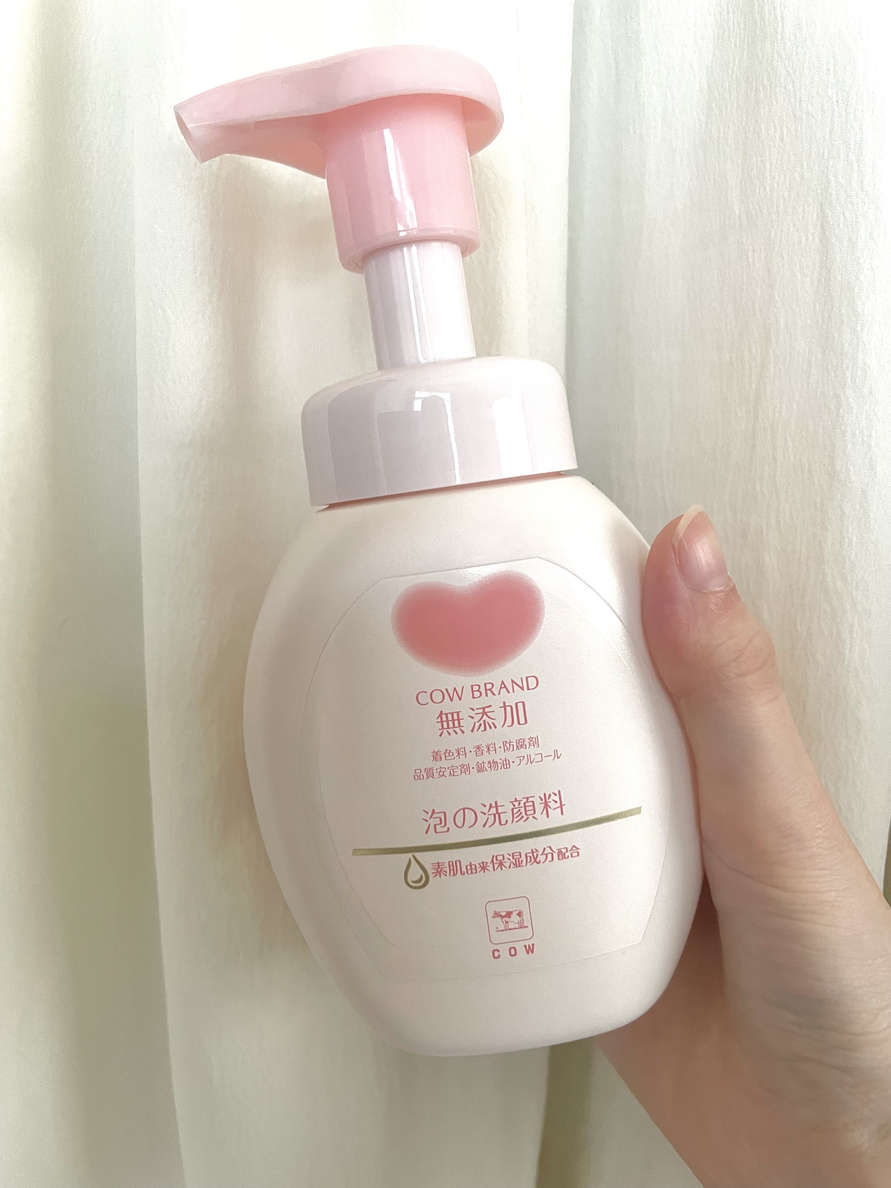 泡の洗顔料/カウブランド無添加/泡洗顔を使ったクチコミ（1枚目）