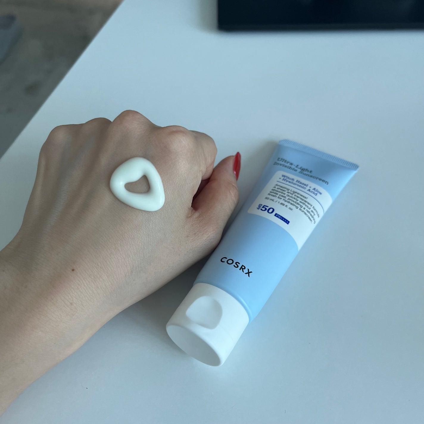 ウルトラライト透明UVクリーム/COSRX/日焼け止めクリームを使ったクチコミ(2枚目)
