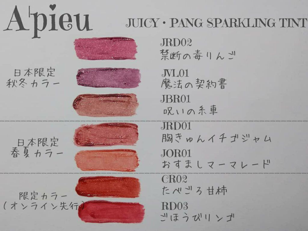 アピュー ジューシーパン スパークリングティント/A’pieu/口紅を使ったクチコミ（3枚目）