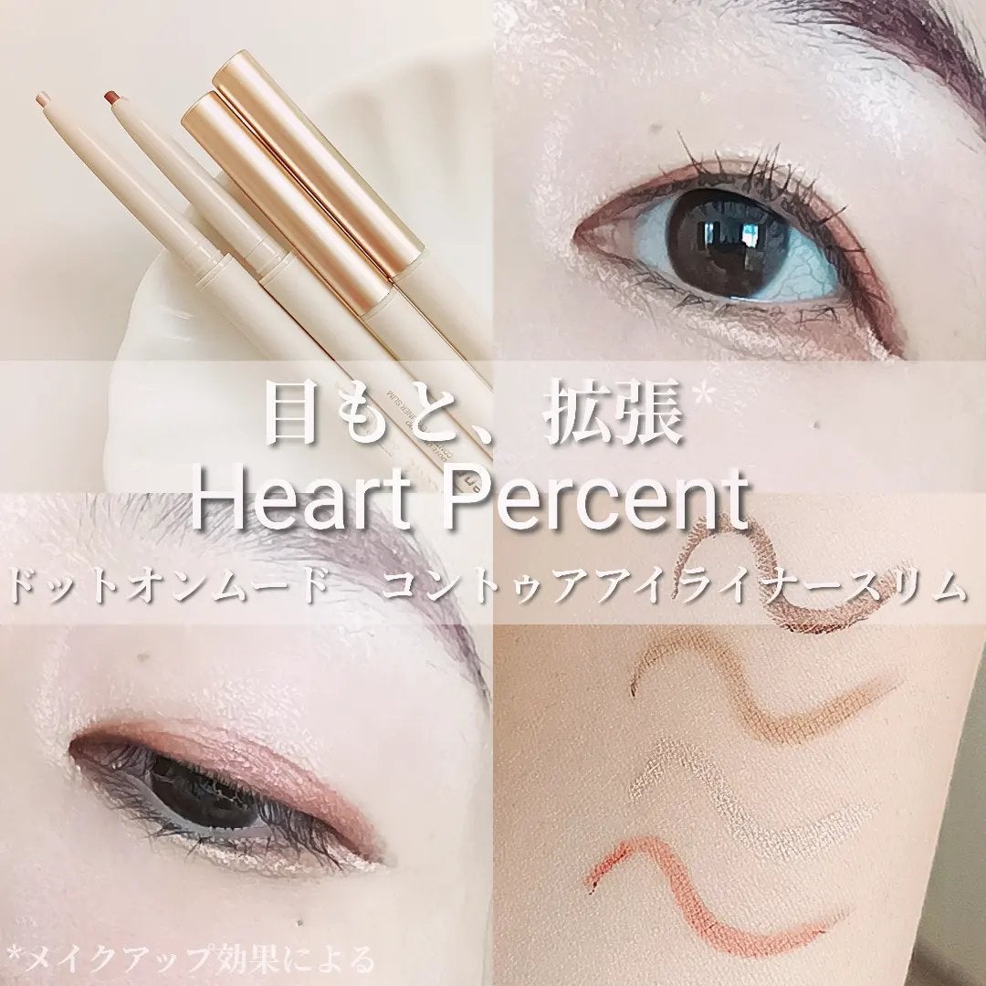 ドットオンムードコントゥアアイライナースリム/Heart Percent/ジェルアイライナーを使ったクチコミ(1枚目)