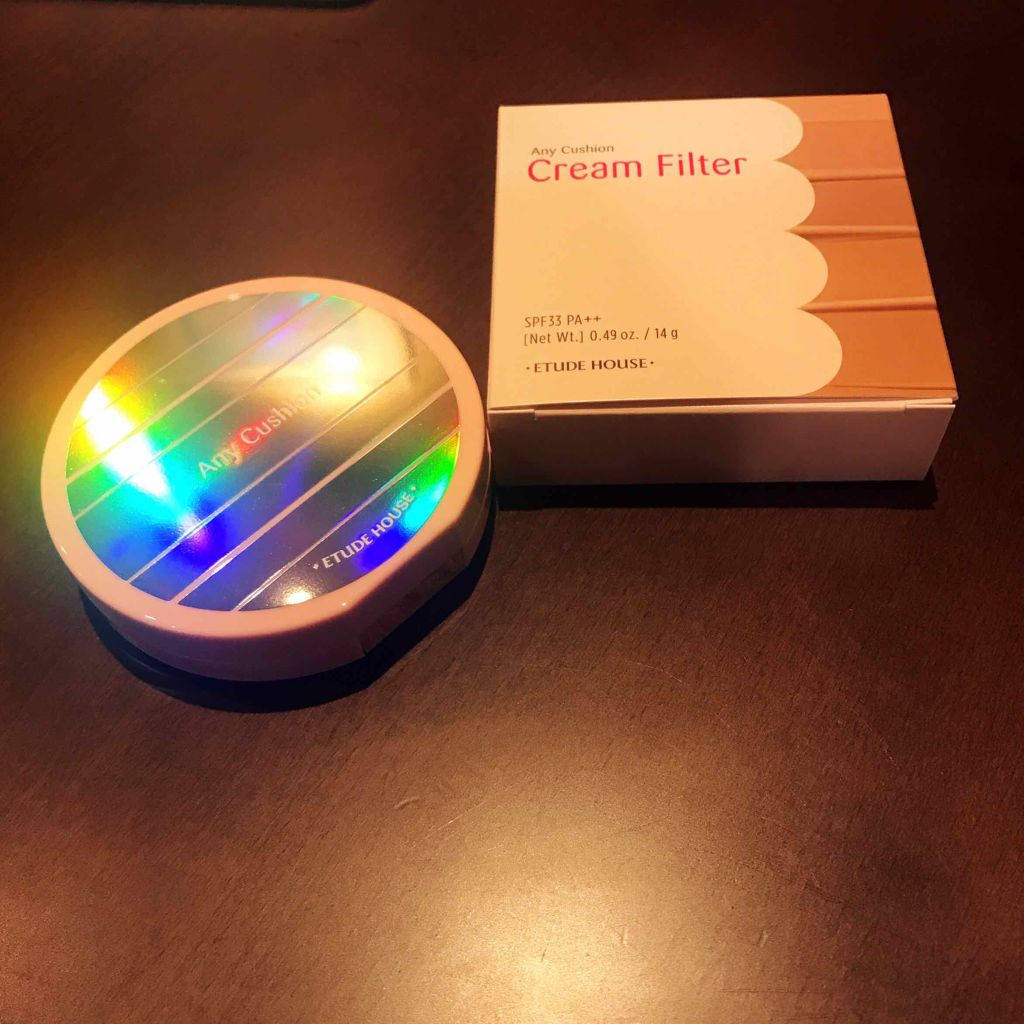 エニークッション クリームフィルター/ETUDE/クッションファンデーションを使ったクチコミ(1枚目)