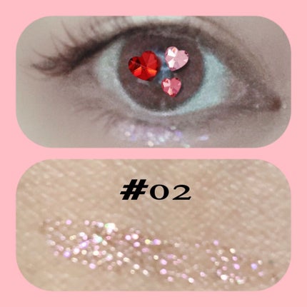 リキッド グリッター シャドウ/rom&nd/グリッターを使ったクチコミ(2枚目)