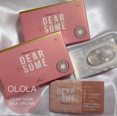 ディアサム(DearSome) ミルクブラウン/OLOLA/カラーコンタクトレンズの画像