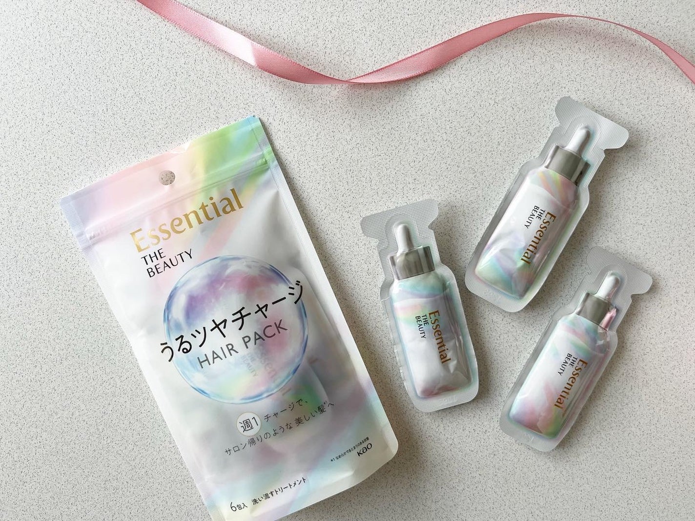 ザビューティ うるツヤチャージヘアパック/エッセンシャル/ヘアマスク・ヘアパックを使ったクチコミ(1枚目)