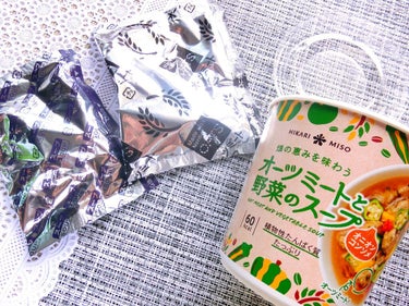 オーツミートと野菜のスープ オニオンコンソメ/ひかり味噌/食品を使ったクチコミ（2枚目）