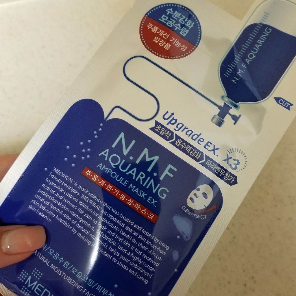 N.M.FアクアアンプルマスクJEX/MEDIHEAL/シートマスク・パックを使ったクチコミ（1枚目）