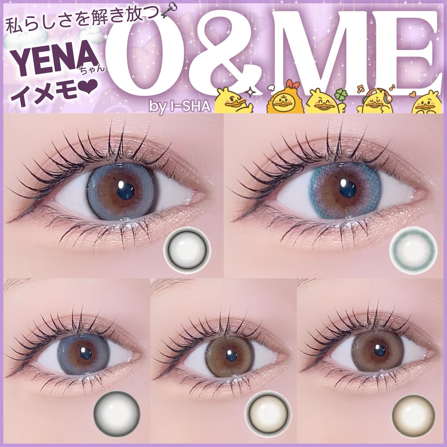 O&ME/i-sha/ワンデー（１DAY）カラコンを使ったクチコミ（1枚目）