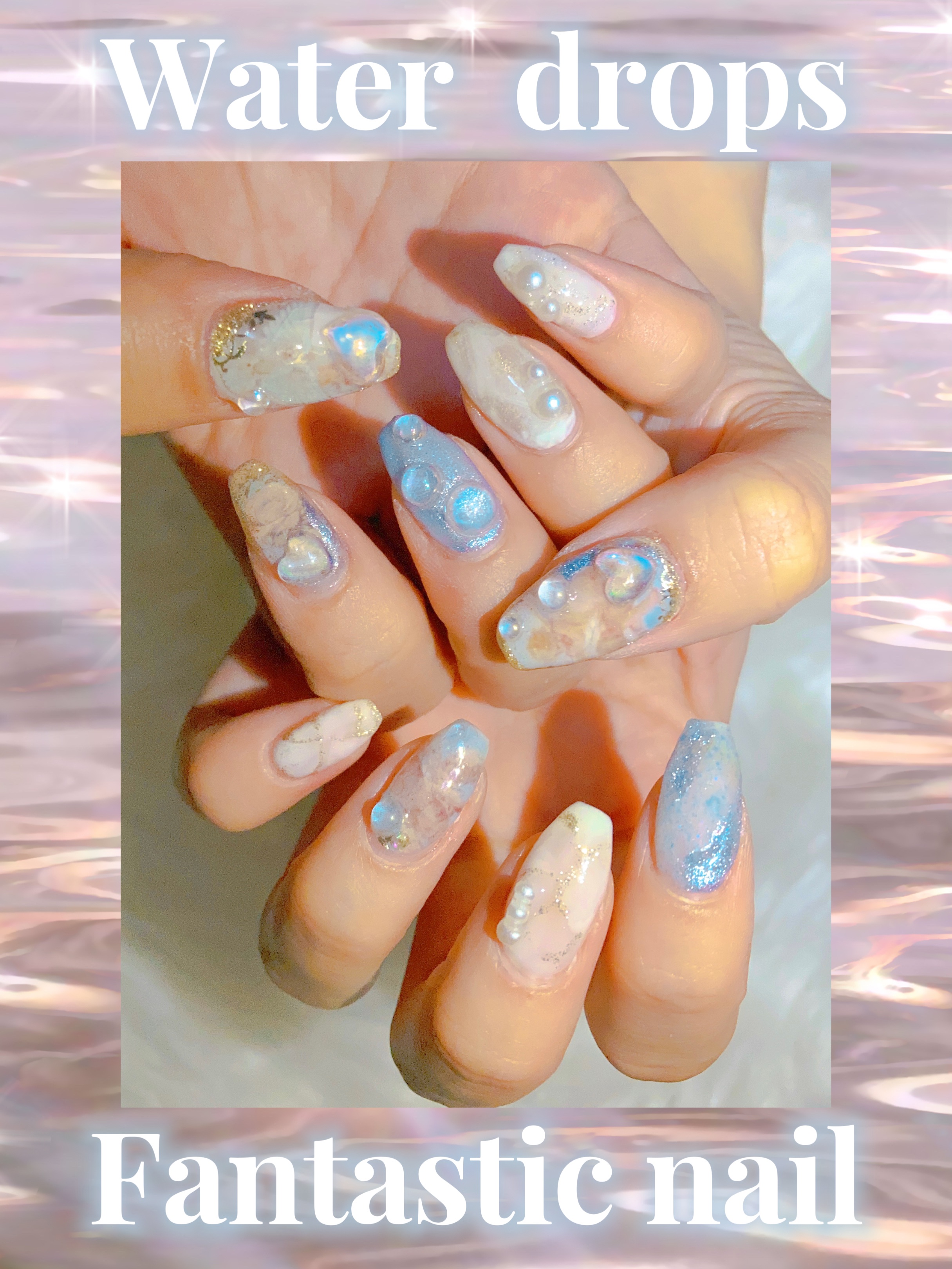 ＼セルフでぷくぷく水滴ネイル💅🧊／

🫧　🪽　🫧　🪽　🫧　🪽　🫧　🪽　🫧


天使👼柄のマステ埋め込んだり
偏光のオーロラパウダーつかったり
大理石描いたり
幻想的な感じ🥹🤍

ハートとまんまるの
水滴みたいなオ