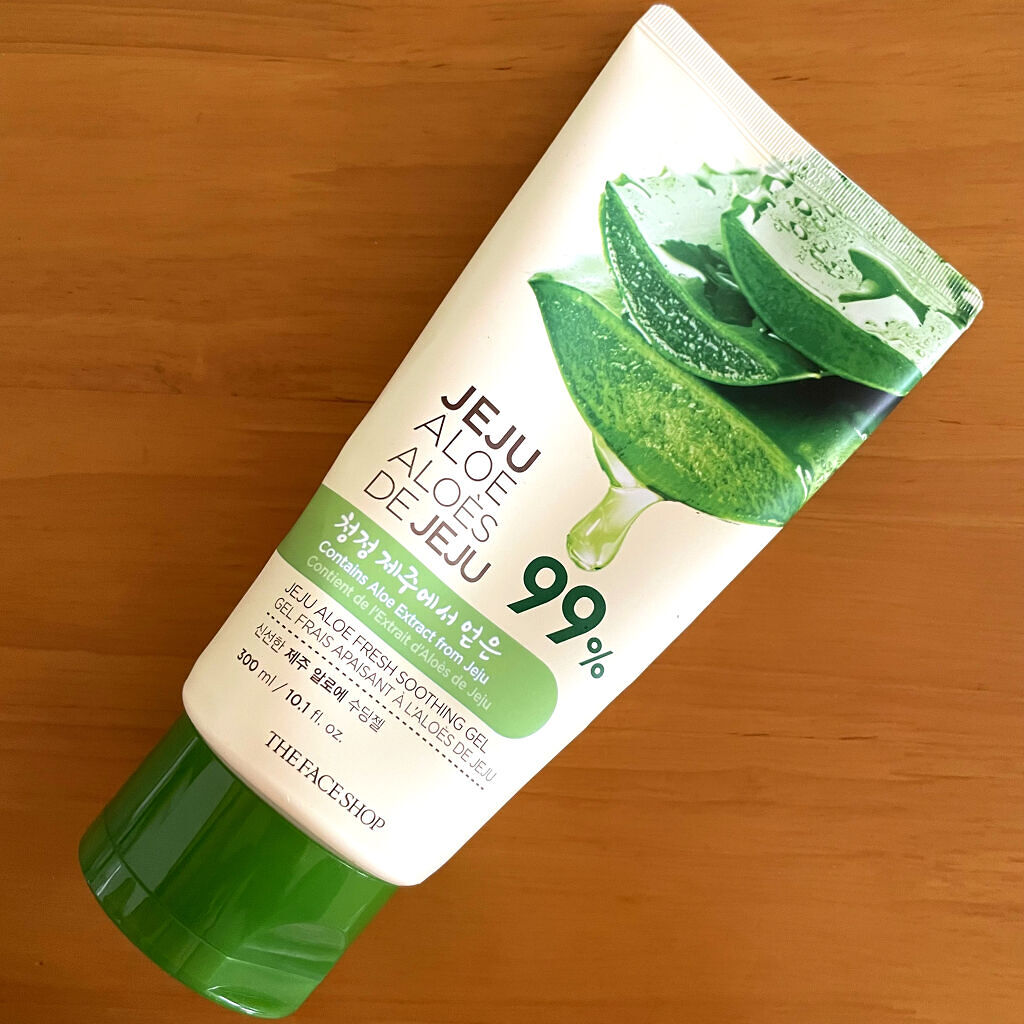 アロエフレッシュスージングモイスチャージェル/THE FACE SHOP/ボディローションを使ったクチコミ（1枚目）