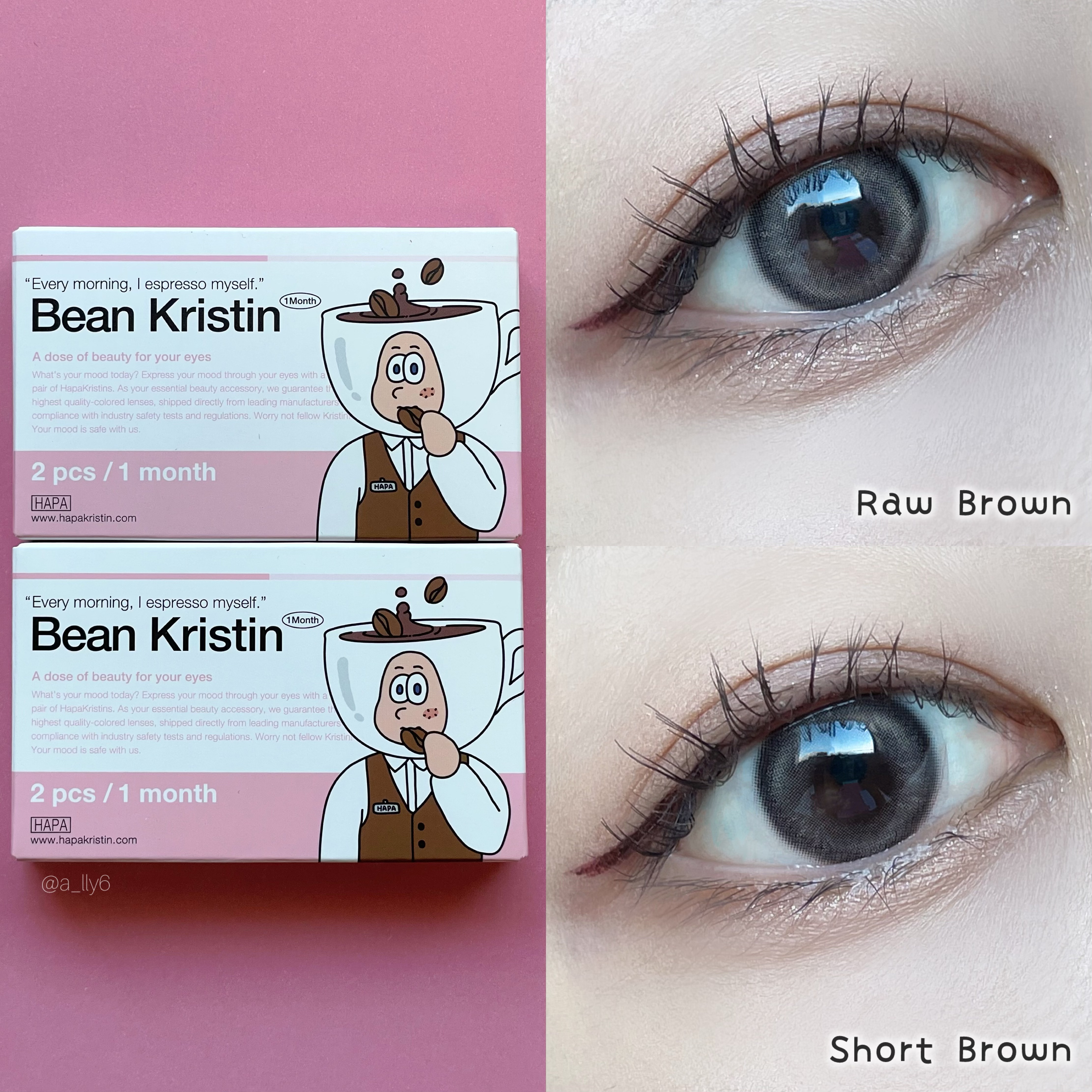 Bean Kristin 1month/Hapa kristin/１ヶ月（１MONTH）カラコンを使ったクチコミ（3枚目）