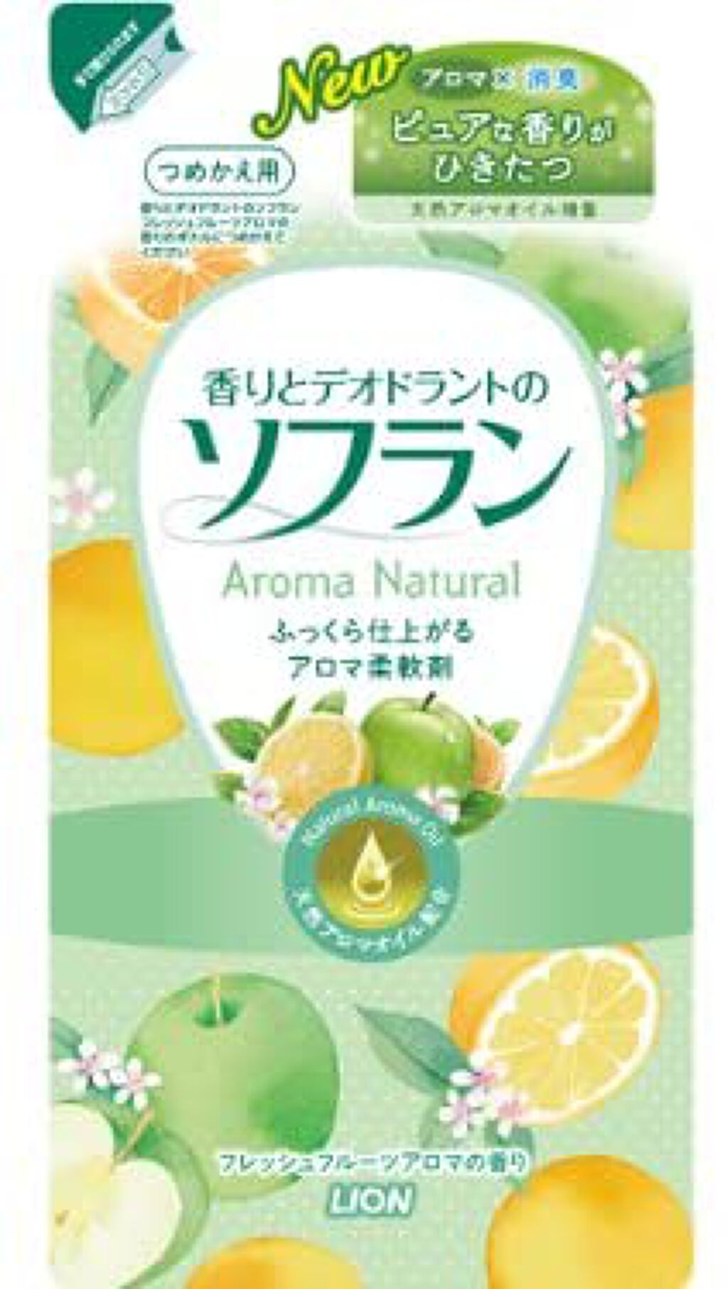 香りとデオドラントのソフラン アロマナチュラル フレッシュフルーツアロマの香り つめかえ用